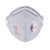 UVEX优维斯 8733220 KN95口罩 防粉尘防颗粒物防飞沫活性炭 头戴式口罩带阀（15只/盒）