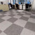 满铺办公室拼接方块地毯 拼色DIY自由设计地毯高档写字楼商用地毯 烟灰色＋深灰色 沥青底50*50厘米（1片）