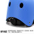 京斯坦 成人滑板头盔轮滑 平衡车头盔滑雪头盔骑行自行车头盔 磨砂蓝色S码（可以调节）3-8岁 