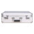 金诗洛 K5508 带锁铝合金手提箱 手提式双密码工具箱证件收纳盒 银色空箱(47*35.5*15)
