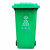 公共户外大型分类垃圾桶240L塑料升可挂车小区物业环卫大号商用 240进口环卫黑灰 其他垃圾