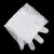 海斯迪克 HKsq-7 一次性长袖PE手套 养殖助产防水透明耐磨白色护臂 (1000只) 