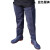 百舸 中长筒下水靴PVC防水裤半身钓鱼捕捞海鲜市场工作裤 蓝色（针织布）42码