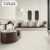 欧文莱素色瓷砖750*1500客厅地砖现代地板砖，清平乐YATV715S6650 750*1500 (单片价格 2片/箱)