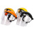 犀跃 电焊面罩氩弧焊防护 透明有机玻璃焊接防护面罩 电焊面罩 轻便式黄顶茶屏（3个装）