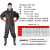 共泰 PVC全身下水裤 加厚连体裤防水捕鱼服 橡胶手套 舒适耐磨 GT-XSK-1004Q 黑 36码