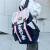 袋鼠韩版新款拼色朋克双肩包时尚休闲青少年学生书包女户外旅行背包男 拼色