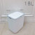 定制智能垃圾桶感应式客厅厨房卫生间创意自动带盖电动垃圾桶大号 E型10升电池款白色(一键开盖+感 10L