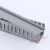 绝缘线槽PVC阻燃灰色走线槽 明装配电箱控制柜走齿形开口塑料线槽 高30*宽40/100米