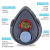 LISM3600防毒面具3603工业口罩油漆防活性炭化工防尘异味面罩 滤棉20片