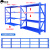 载象货架置物架仓储多层展示架多功能铁架轻型仓库货物架储物架蓝色四层180kg加厚轻仓120*60*200副架
