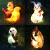 加达斯太阳能户外发光动物灯兔子熊猫青蛙卡通灯装饰草坪花园景区灯 黑白熊猫-太阳能款-暖光