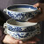 Lucky Lychee日本进口宗山窑陶瓷汤碗饭碗早餐双耳面碗日式复古手绘小碗甜品碗 花安南