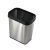 定制无盖垃圾分类不锈钢垃圾桶厨房客厅双桶大号干湿分离两用纸篓 10L圆形不锈钢(加厚201材质