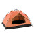 美消 户外野营便携式 弹簧速开全自动露营帐篷橙色/双人+防潮垫
