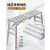 德仕登 折叠马凳梯 可升降调节加厚装修工程梯平台梯子 1件起批 1.4*40双支撑 网面 3天