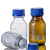 蓝盖试剂瓶 透明丝口瓶 高硼硅玻璃瓶 实验室取样棕色样品瓶500ml 蓝盖棕色250ml