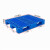 单面塑料托盘 塑胶网格型托盘塑料栈板叉车塑胶垫板地拍 1000*800*150毫米 蓝色
