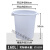 塑料桶加厚水桶储水用带盖大号特大小酵素桶发酵桶大桶 白色无盖160L 装水约112斤