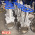PZ73W 304不锈钢对夹式手动刀型闸阀浆液阀插板阀排渣阀DN65-800 DN80（304不锈钢）