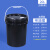 食品级塑料桶水溶肥密封加厚油漆桶化工塑料桶工业桶20/25L升KG 20L黑色油嘴款（升级款）
