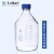 液相色谱流动瓶GL45多孔盖流动相瓶溶剂瓶100/250/500/1000ml 蓝盖瓶2000ml