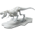 万代（BANDAI）拼装拼插模型 含骨架 侏罗纪仿真恐龙塑料模型摆件玩具 【骨架】霸王龙 5061659