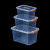 高透明塑料收纳箱手提整理箱玩具储物箱厨房小收纳盒子箱 小号长28宽20高17厘米 PP材质 高透明