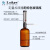 套筒式可调定量加液器透明棕色玻璃加液瓶塑料套装2505001000ml 加液器配透明玻璃瓶(500ml)