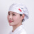GJXBP厨房帽子女包头卫生餐饮帽防掉发油烟护士厨师做饭 白色 HA09棉涤 可调节