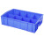 塑料盒分隔式周转箱零件盒分格箱多格箱螺丝盒分类盒收纳盒 蓝色630#六格