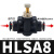 LSA4气动气管节流阀接头管道限流调速阀SA8可调12mm10直通管式SA6 黑LSA8