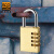 爱柯布洛 黄铜密码挂锁 储物柜密码锁防盗箱锁背包锁柜门锁大号25mm四密码轮 700515