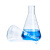 化科 玻璃锥形瓶喇叭口广口三角瓶直口三角烧瓶 10只起订 直口锥形瓶1000mL1个 