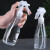 鸣固 ZS1643便携式喷雾瓶手压式小喷瓶手扣式小型喷壶喷雾器白色透明塑料瓶 200ml三角形