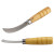 海斯迪克 HKY-104 不锈钢菠萝刀 多功能清洁弯刀 木柄水果削皮小镰刀 弯刀月牙刀 10把