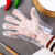 盛世一次性手套透明防水手套薄膜加厚餐饮家务环保手套 PVC-M码-100只(盒装)