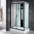 家用整体淋浴房浴室一体式隔断神器干湿分离浴房移门玻璃 透明标 横条标准款80x100单开门 D4-80x1
