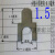 四轮定位外倾角束角调整铁垫圈金属U型插垫片 小10mm开口混合装(拍1是100个)