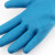 牛郎星压纹手套 防滑耐磨防渗透手套 舒适柔软胶皮劳保手套A788 12双（1包） 蓝色