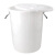 金固牢 加厚塑料水桶大白桶 酒店商业用桶大容量塑料储水桶厨房垃圾桶发酵胶桶 无盖50L