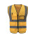 一盾反光安全背心马甲环卫工人交通工作服工地反光衣免费印字定制logo 多口袋 土黄色