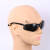 高清劳保护目镜防飞溅工业男女防尘防风沙骑行电焊透明防护眼镜约 5个 新款 黑色 软鼻架 仅重20克