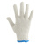 百步达 D014 劳保手套 车间工地建筑防护手套 普通棉线手套 420克白色蓝边12双