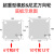 尚留鑫 超重型工业脚轮铁芯橡胶轮载重1吨 12寸组合款2定向+2万向刹车轮