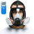 锐麻 7800防毒面具全面罩喷漆化工防尘全面罩 7800面具+8号滤毒盒 