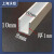 铝合金U型铝槽导轨滑槽玻璃轨道包边凹槽固定卡槽黑色银色备注 8*10*1（内6）0.5米