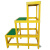 绝缘高低玻璃钢凳电工凳电力施工高压踏台梯凳可移动式三层高低凳 双层 高80cm*60*50