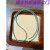 翠迈绿松石项链原矿女短款颈链小众设计2.0MM小米珠无优化锁骨链 周长38CM 约2.0MM