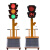 江西升降红绿灯驾校施工四面指示灯警示灯太阳能交通信号灯可移动 300-8C-60型【升降款】 300四面两灯倒计